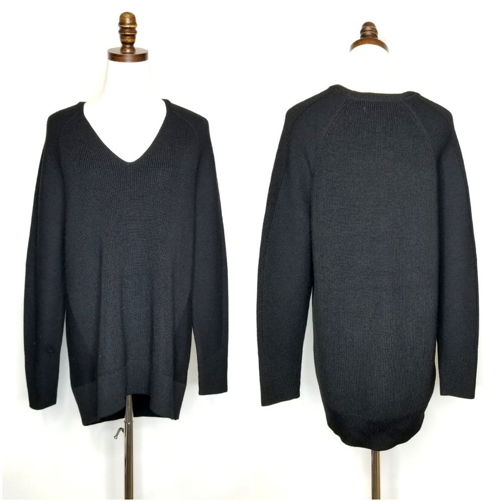 Athleta Black V-Neck Sweater